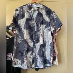 Stylish Abstract Pattern Men's Shirt